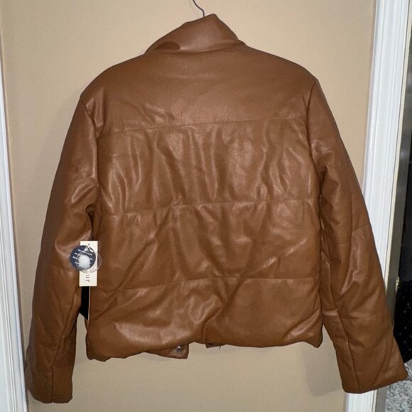 Brown Puffer Jacket M - Picture 7 of 7